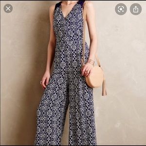 Anthropologie Elevenses jumpsuit w/pockets